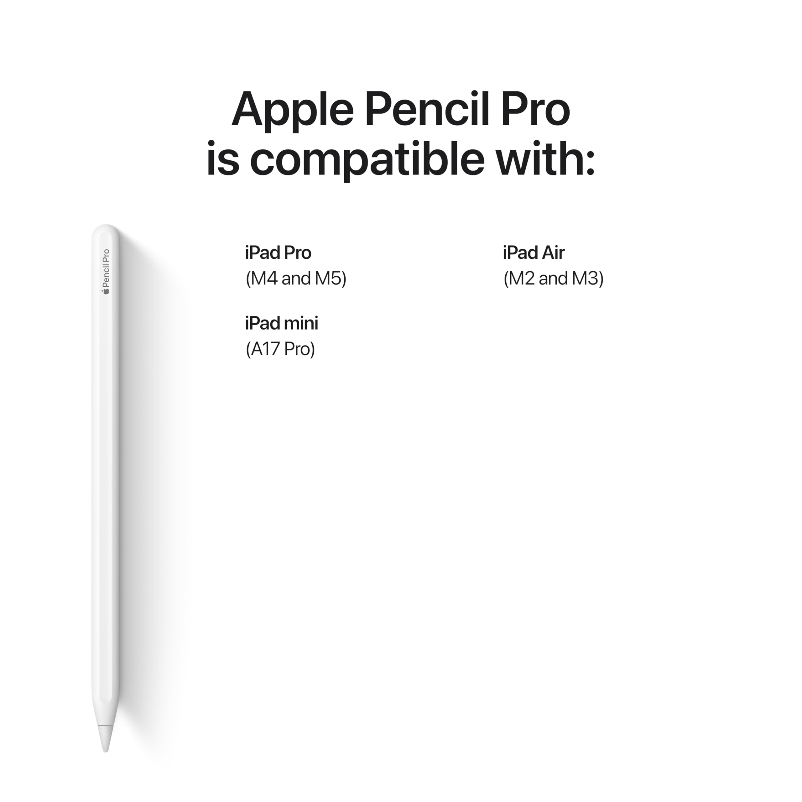 Apple Pencil Pro: Latest Model - Device Compatibility Check Required - Pixel-Perfect Precision, Tilt and Pressure Sensitivity, Perfect for Note-Taking, Drawing, and Art. Charges and Pairs Magnetically